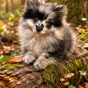 Milana, de Dwergkees / Keeshond / Pomeriaan